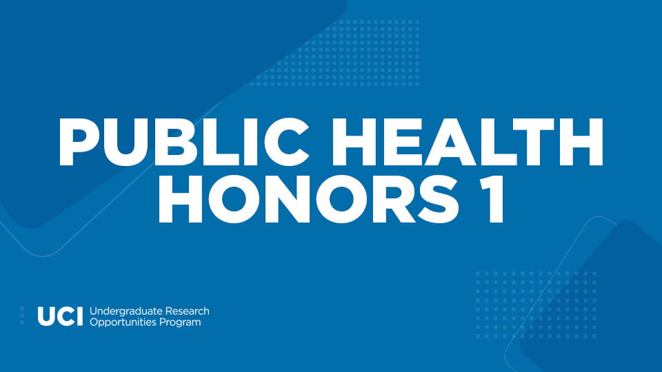 Public Health Honors 1